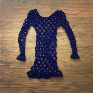 Very Stretchy “Fishnet” Knit Top